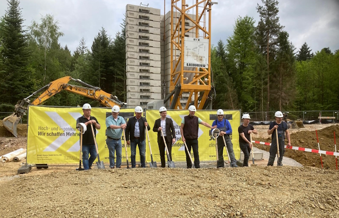 Spatenstich zum Neubau Trinkwasserhochbehälter Sallenjagen Karlsbad