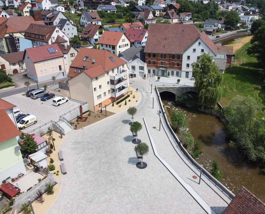 Außenanlagenbau Marktplatz Forchtenberg-Ernsbach