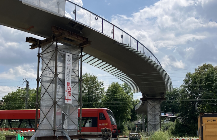 Ingenieurbau Radbrücke West Tübingen