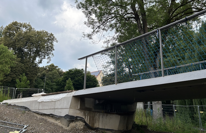 Ingenieurbau Radbrücke West Tübingen