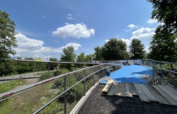 Ingenieurbau Radbrücke West Tübingen