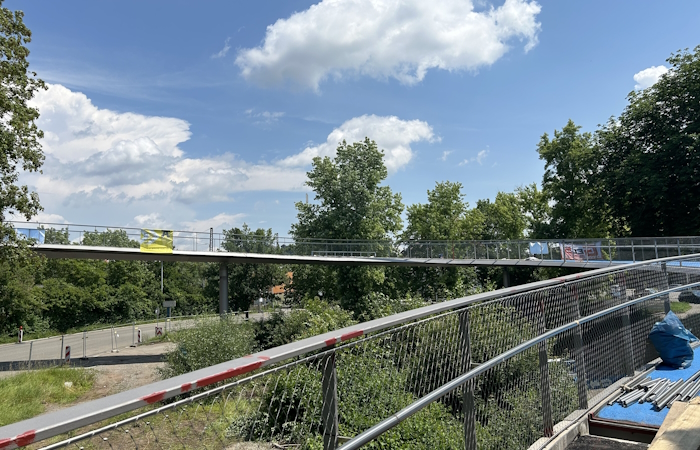 Ingenieurbau Radbrücke West Tübingen