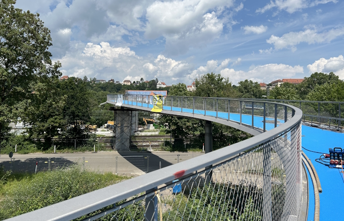 Ingenieurbau Radbrücke West Tübingen