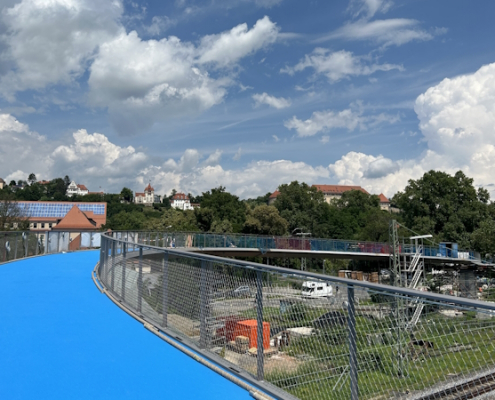 Ingenieurbau Radbrücke West Tübingen