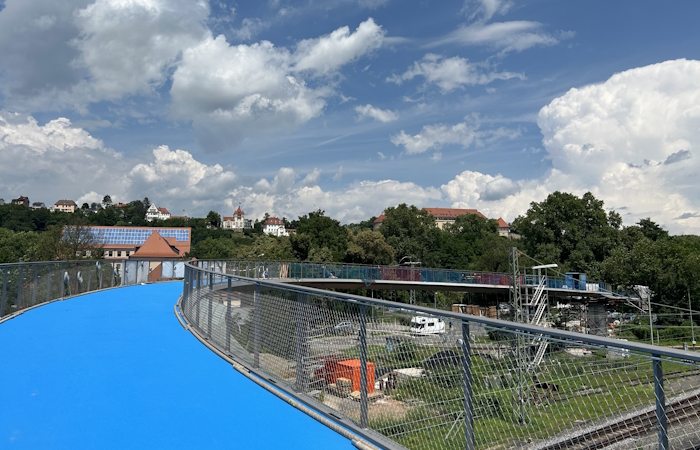 Ingenieurbau Radbrücke West Tübingen