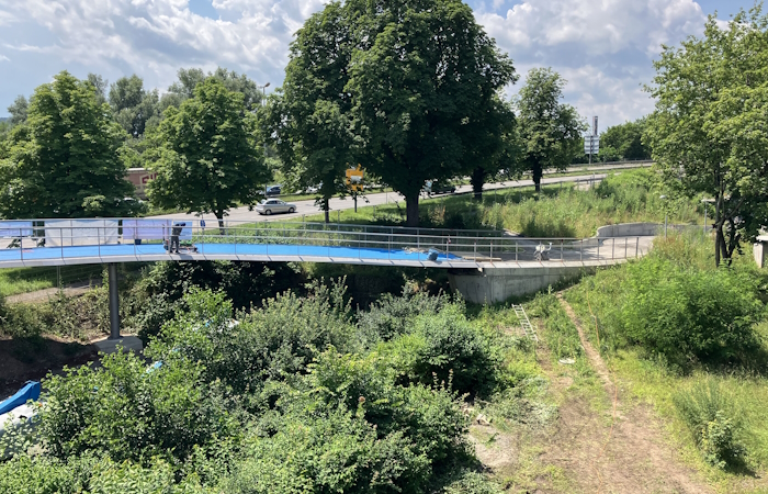 Ingenieurbau Radbrücke West Tübingen