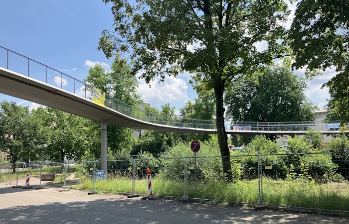 Ingenieurbau Radbrücke West Tübingen