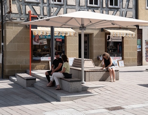 Sitzmöbel Fußgängerzone Marbach a. N.