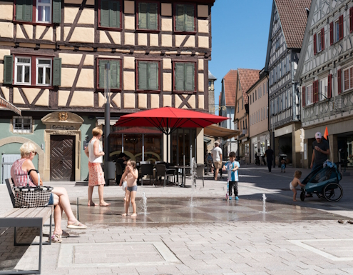 Fontänenfeld Marktstraße Marbach a. N.