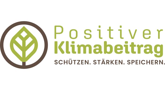 Logo Positiver Klimabeitrag